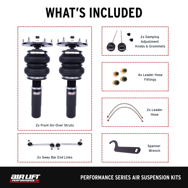 BMW 330i xDrive Air Suspension Kit - Front - Air Lift - Performance - `17-`18